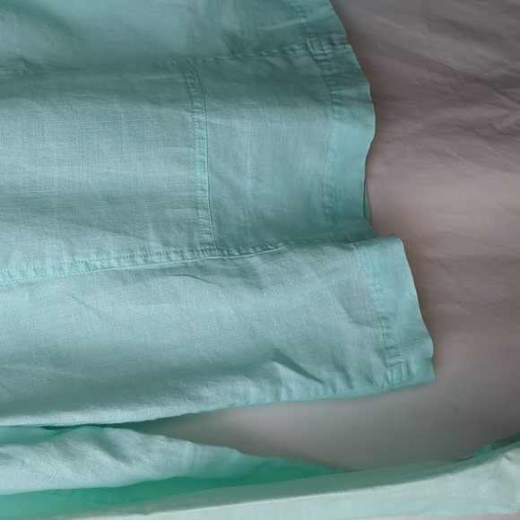 Allison Taylor blouse aqua 8 petite - Picture 8 of 10